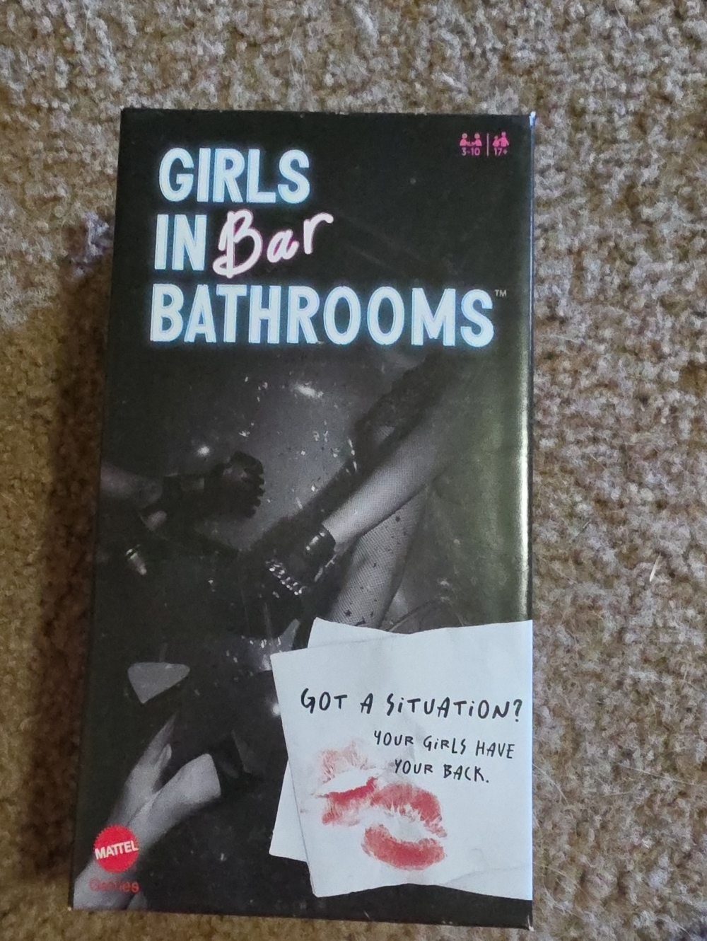 Mattel Girls in Bar Bathrooms Game - Black with Pink Accent